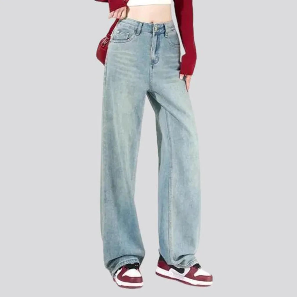 High rise jeans for women