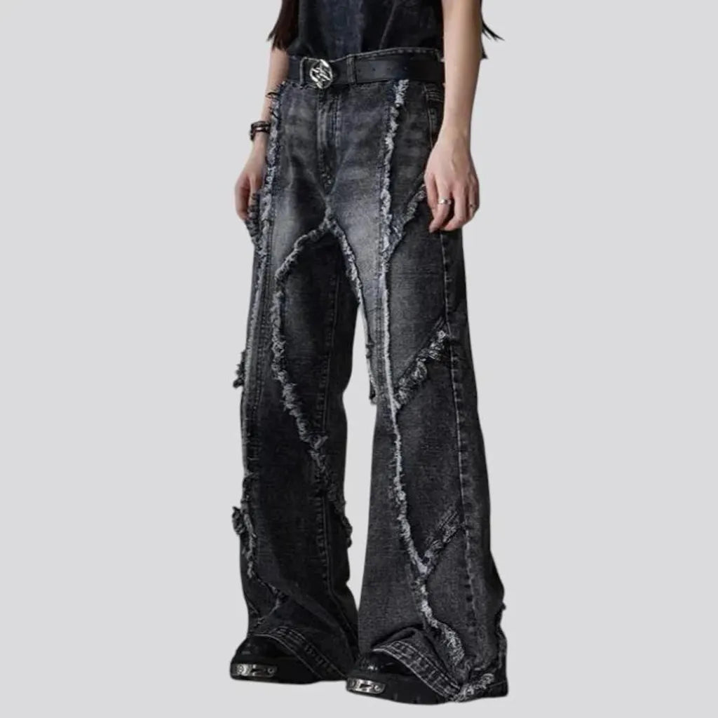 Retro faded jeans for men