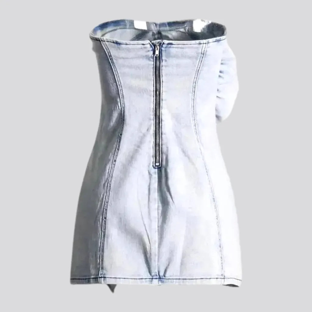 Y2k fashion mini acid jeans dress