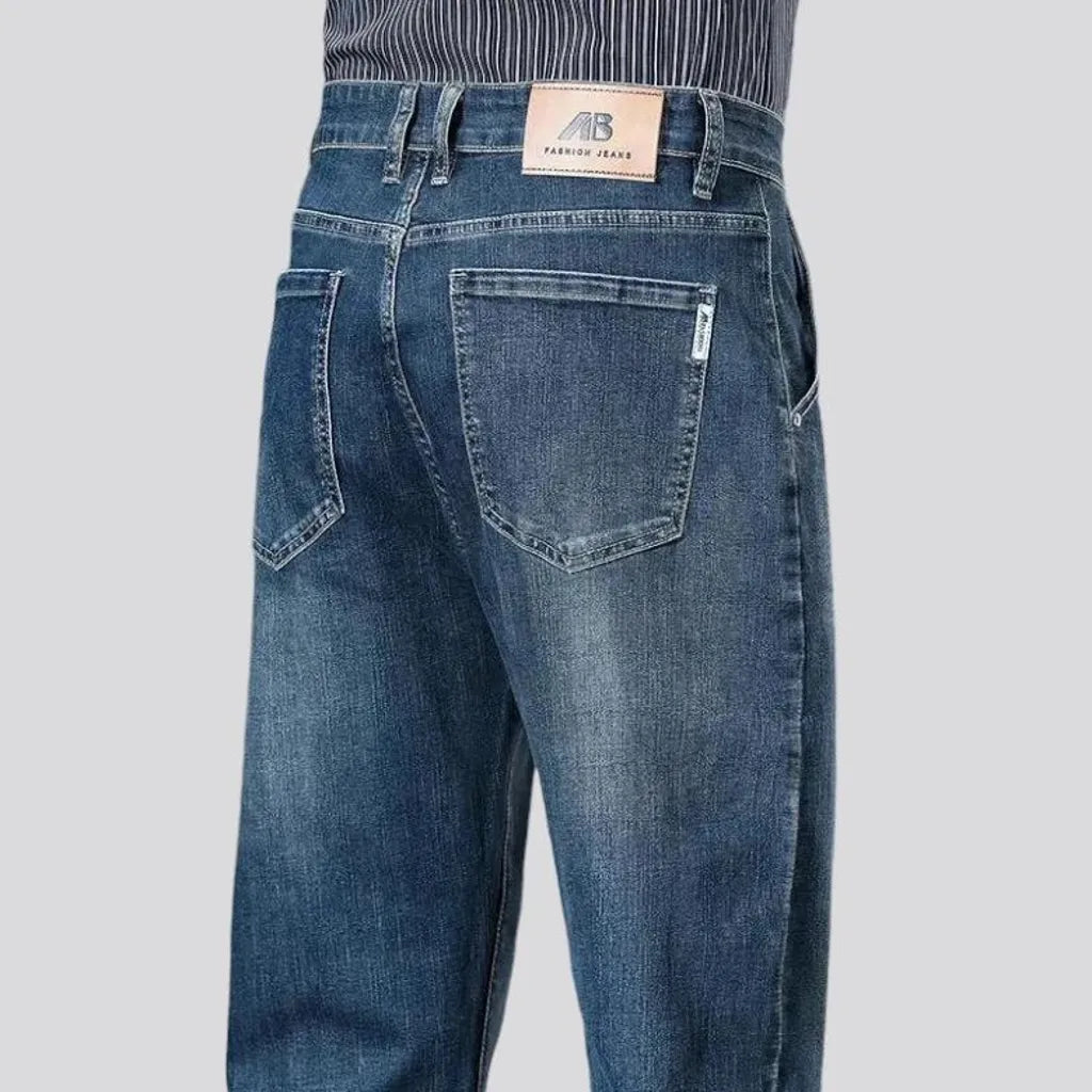 Classic vintage dark wash jeans for men