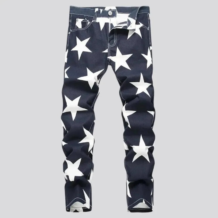 Fashionable skinny men's jean pants