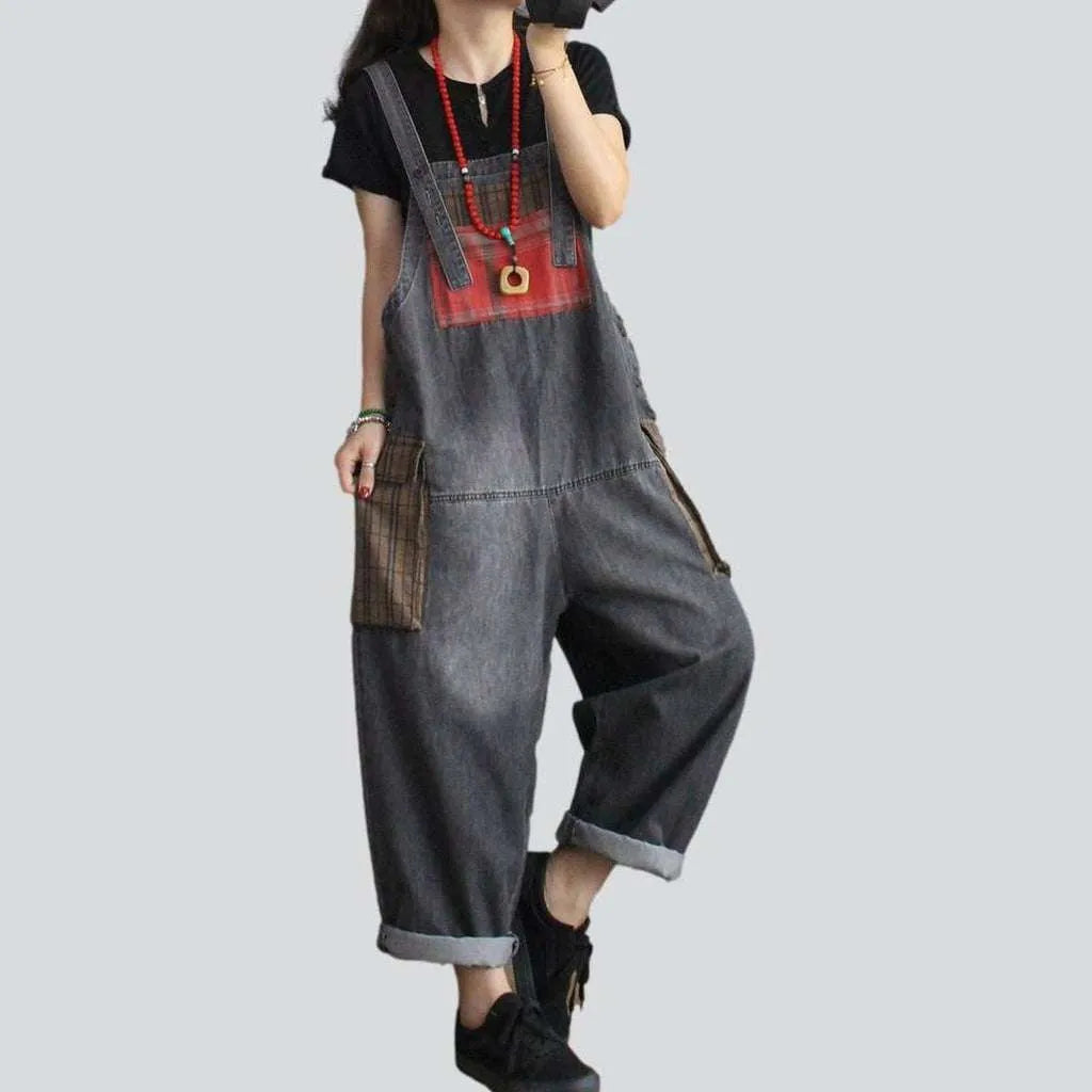 Stylish women's jeans overall