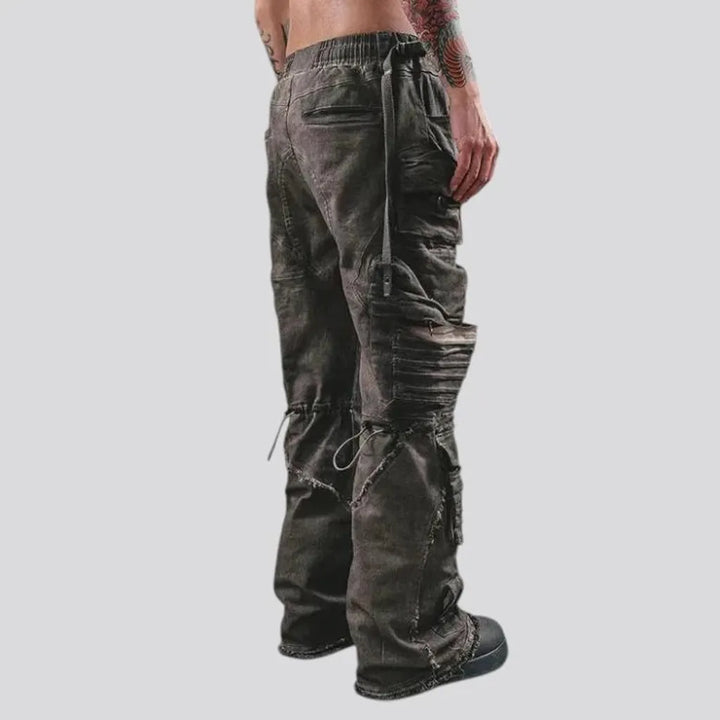 Baggy fit vintage style men's jean pants