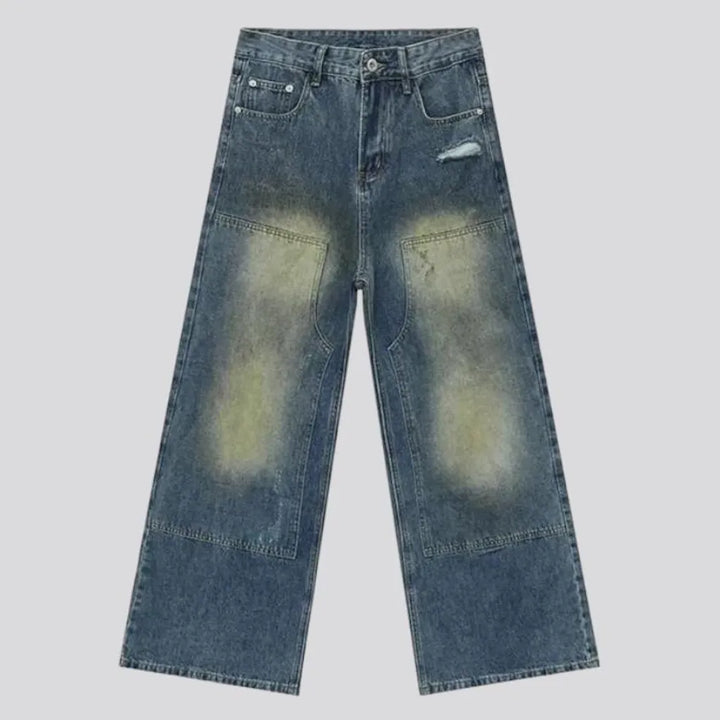 Loose men's sanded jeans | Jeans4you.shop