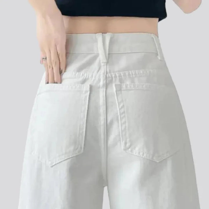 Baggy women's monochrome jeans