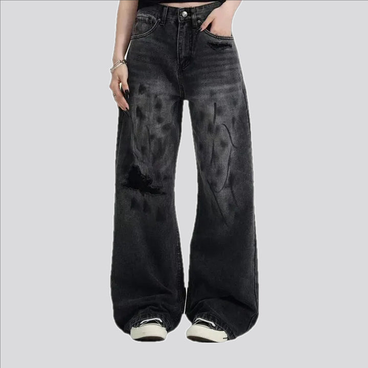 Faded style men's jeans