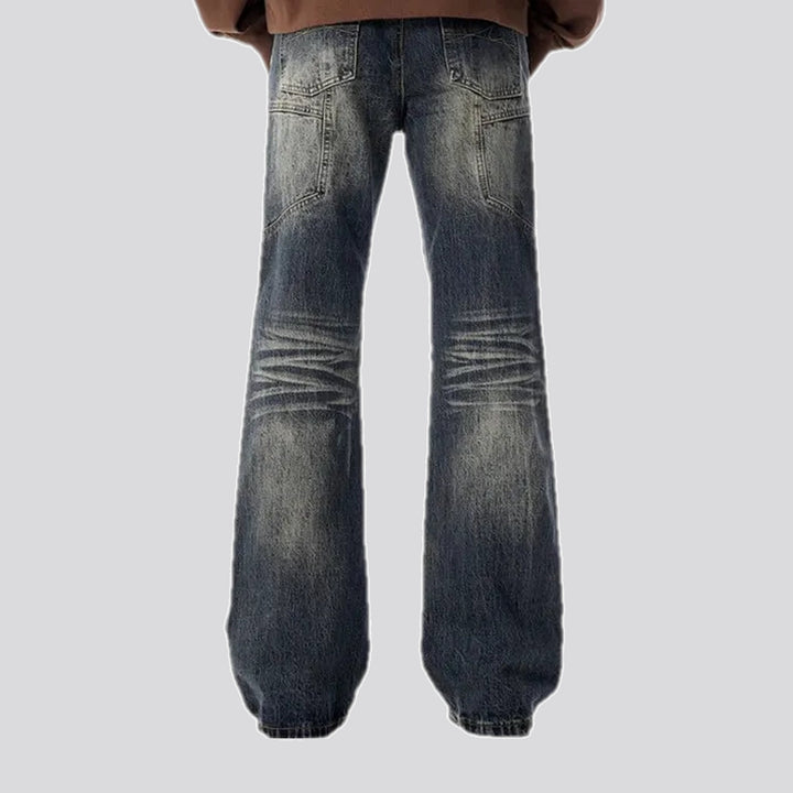 Vintage style wide fit men's jeans