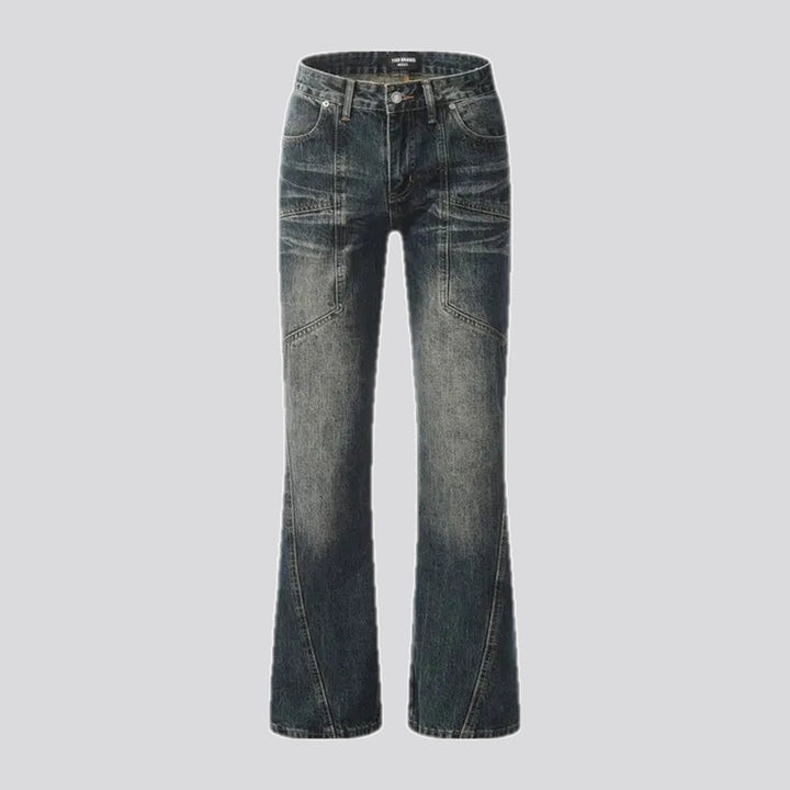 Vintage style wide fit men's jeans