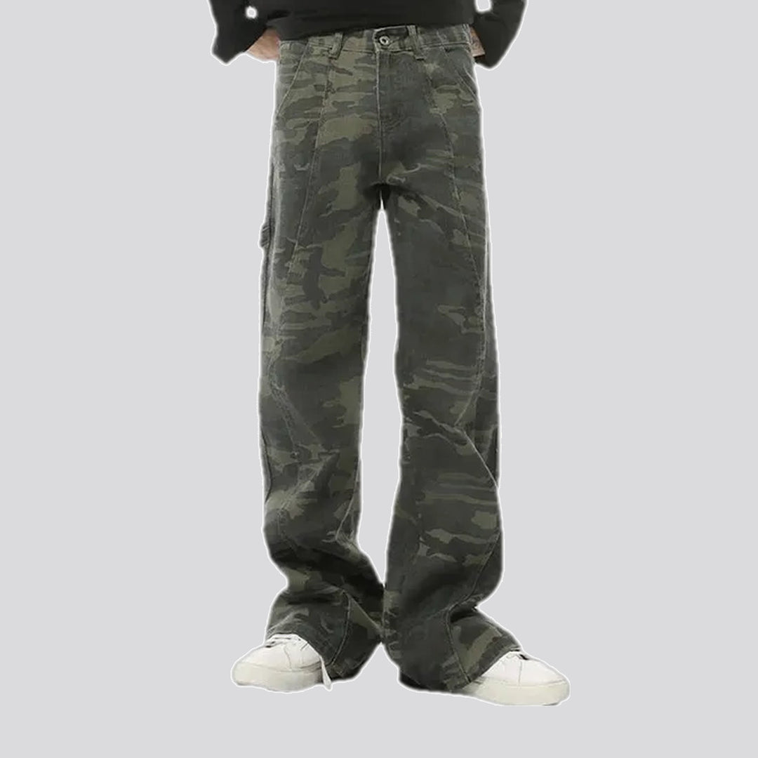 Stylish army jeans for men