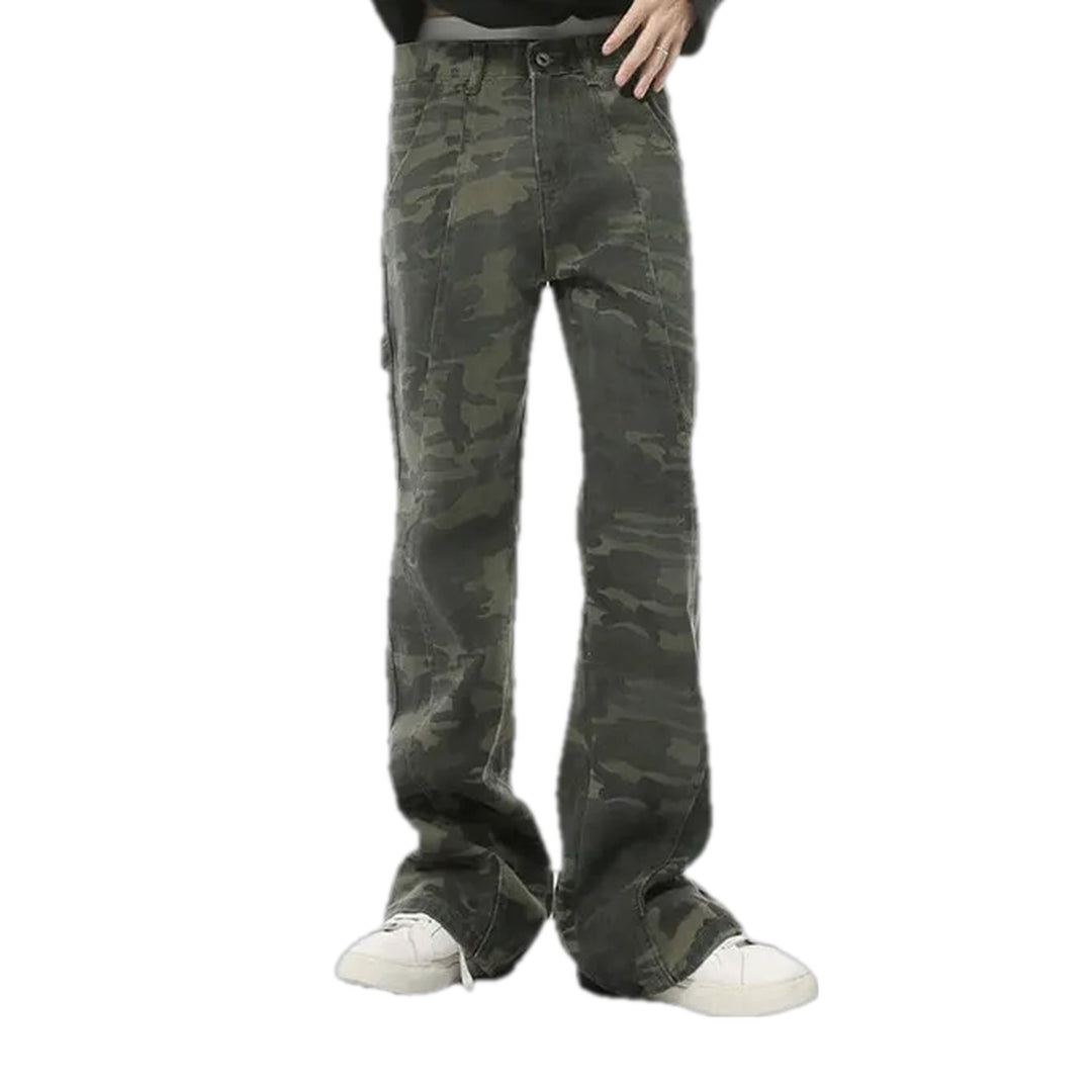 Stylish Army Jeans for Men - Khaki