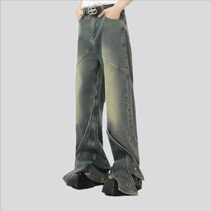 Retro and wide fit men's jeans