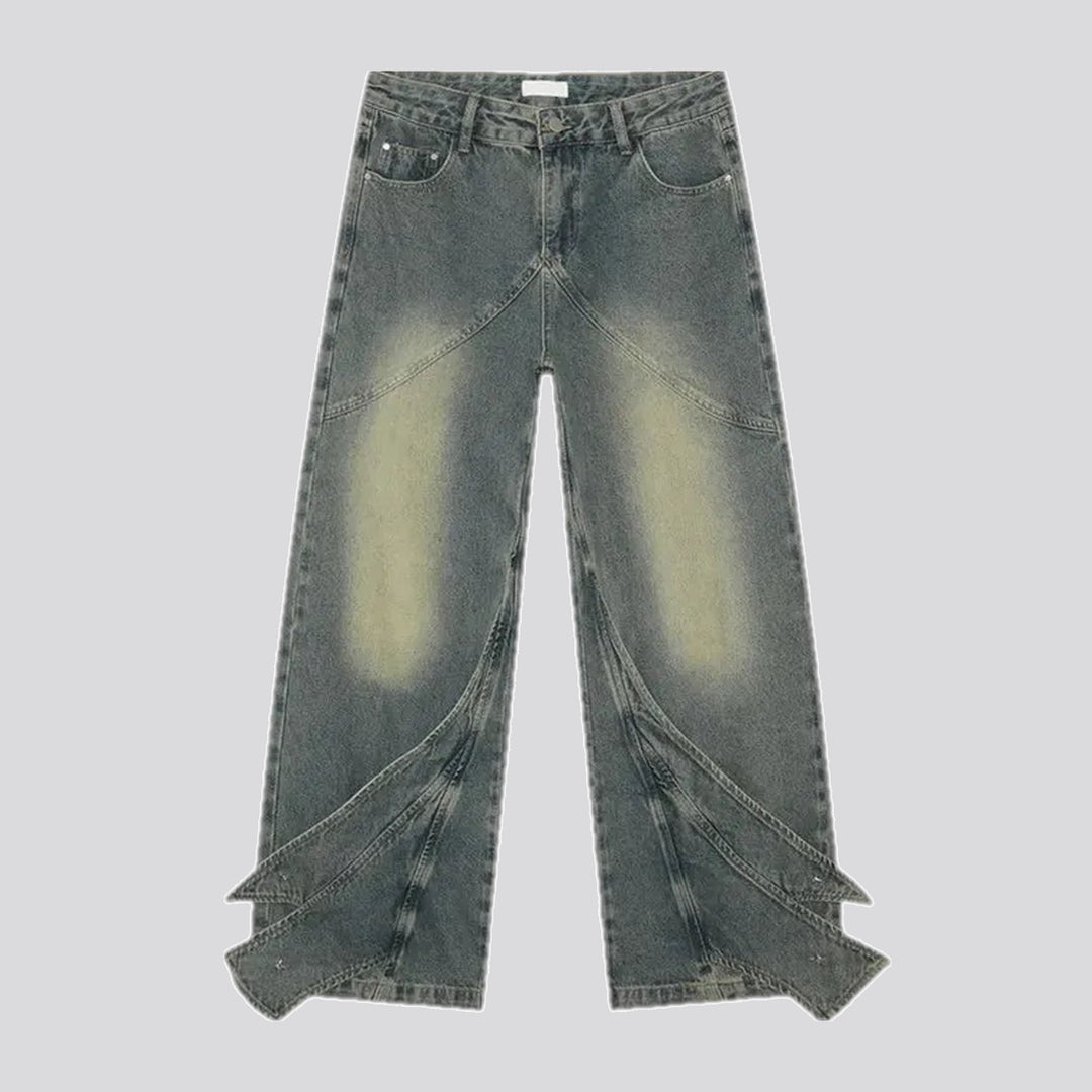 Retro and wide fit men's jeans