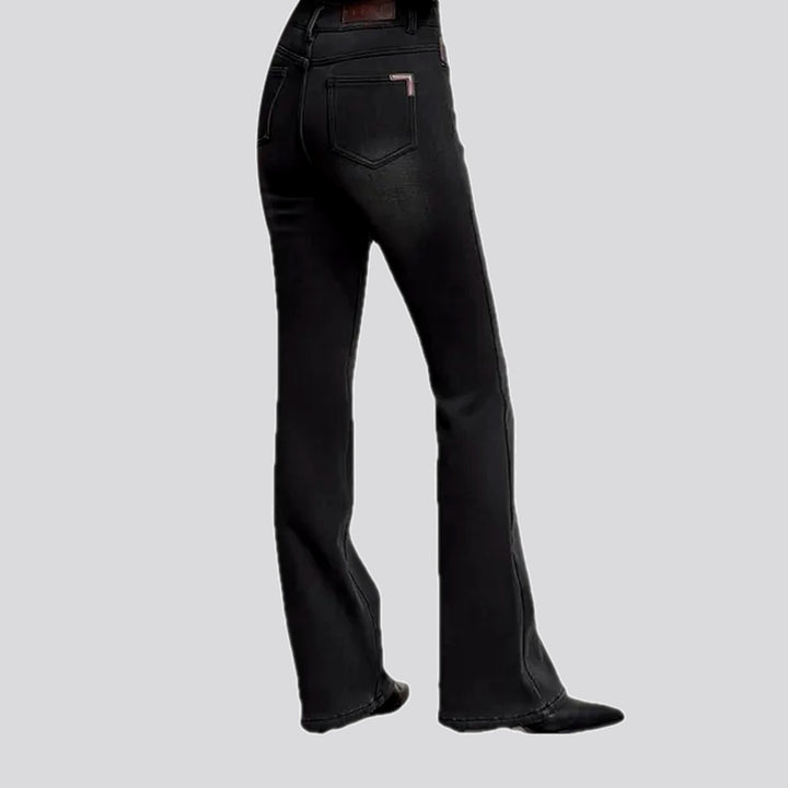 Insulated bootcut and tight women's jeans