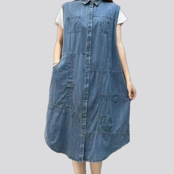 Fashionable women's jean vest