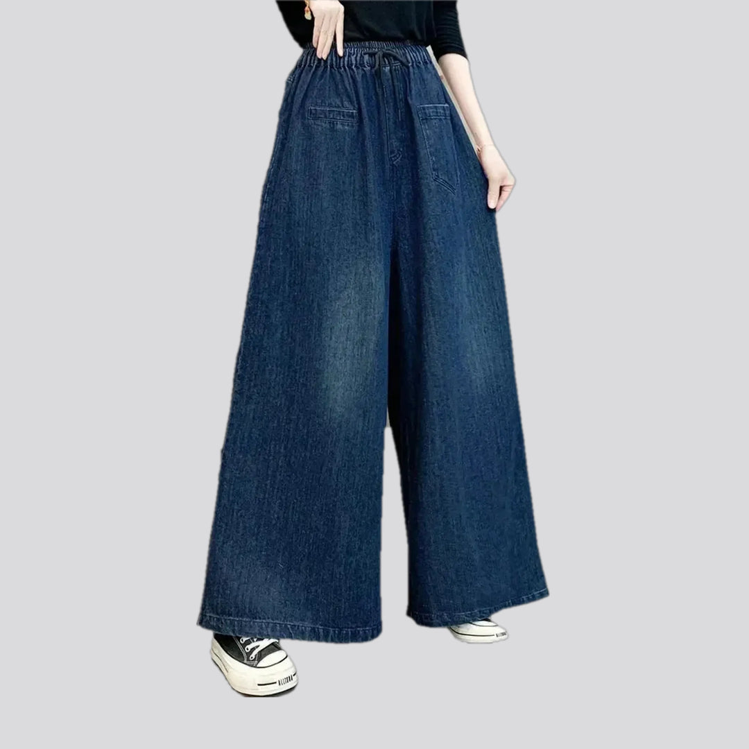 Trendy Flared Women's Denim Culottes | Jeans4you.shop