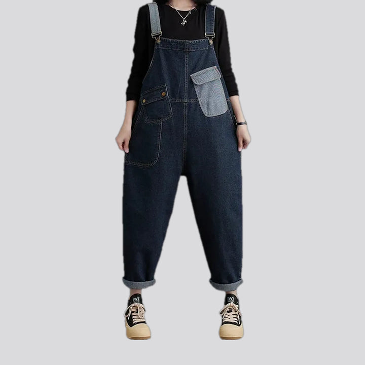 Dark Pattern Women's Denim Dungaree | Jeans4you.shop