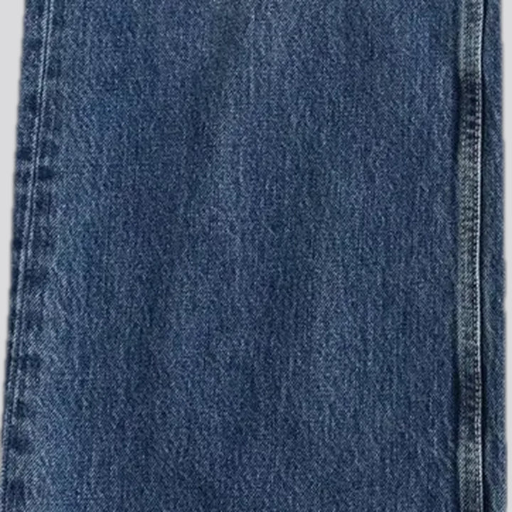 Faded casual jeans for women