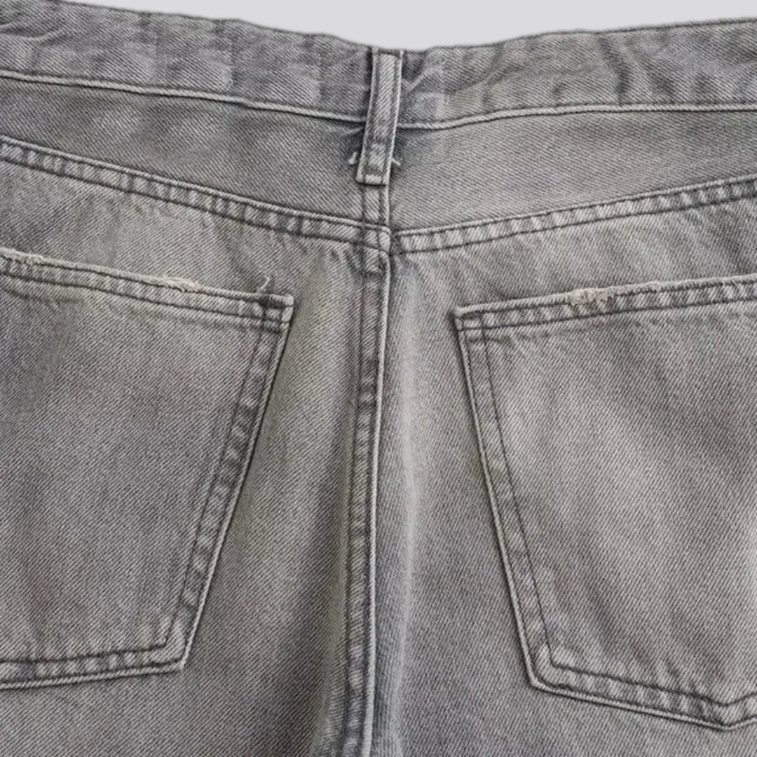 Faded casual jeans for women