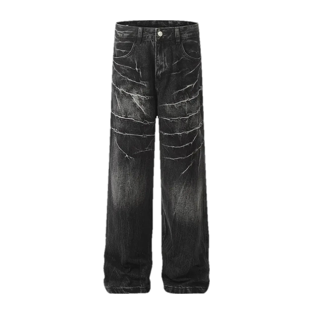 Mid Rise Faded Jeans for Men - Grey