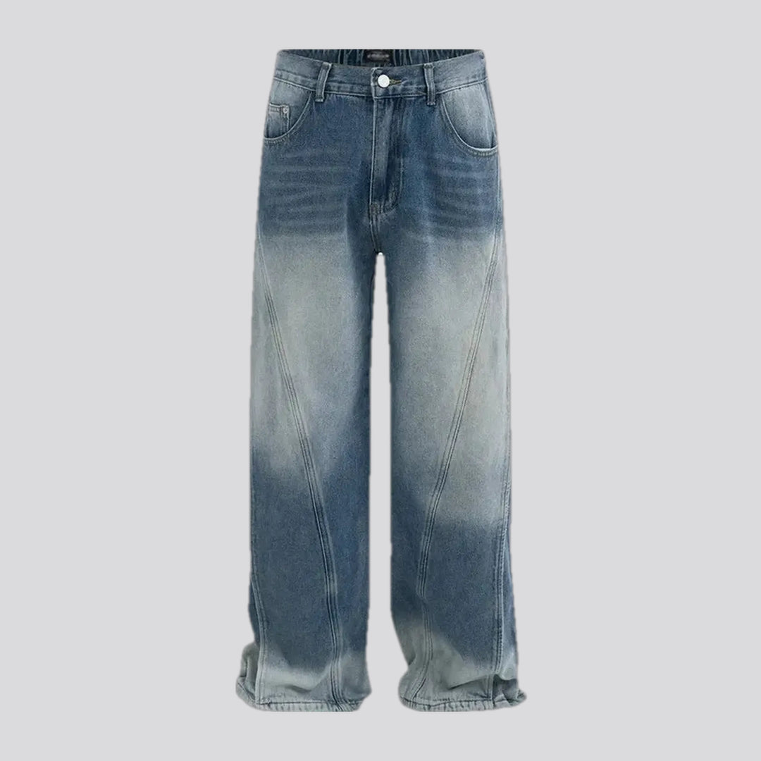 Abraded Baggy-fit Men's Jeans | Jeans4you.shop