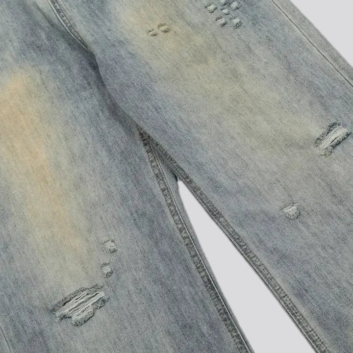 Grunge style men's jeans