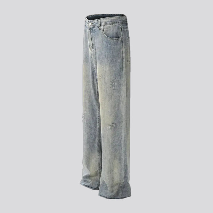 Grunge style men's jeans