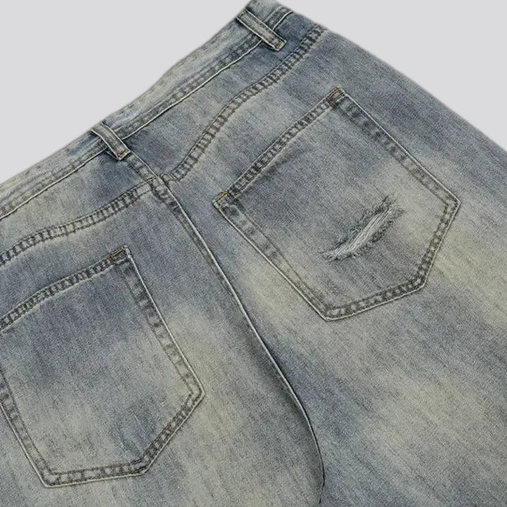 Grunge style men's jeans