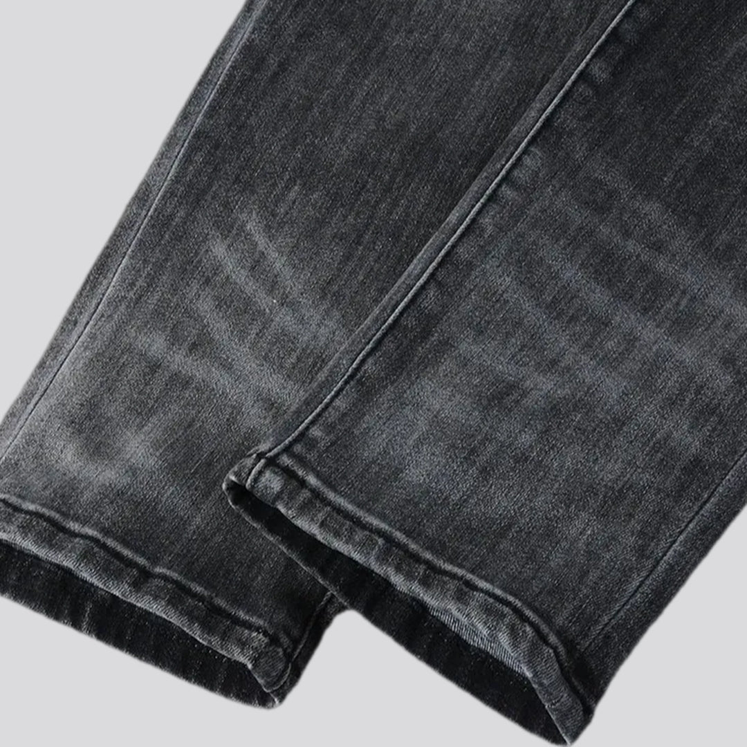 Mid rise stretchable men's jeans