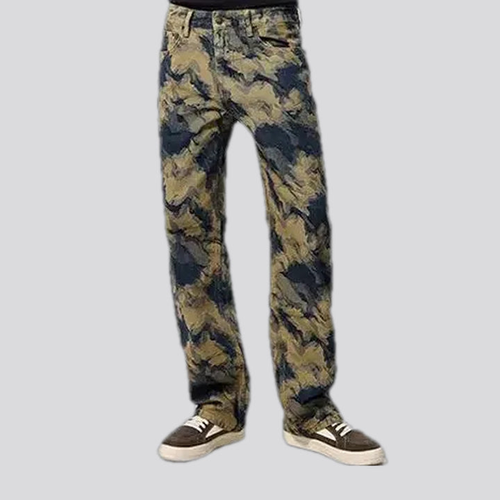 Colorful mid-rise men's jeans