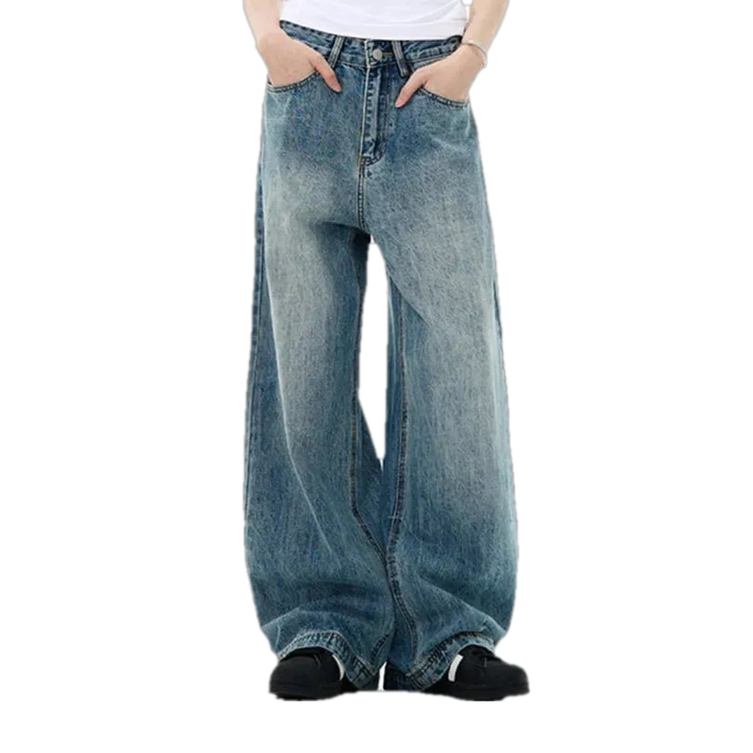 Boho Baggy Fashion Men's Jeans - Blue