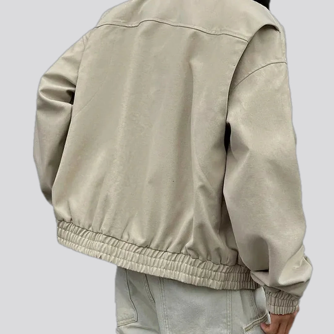 Monochrome men's jean bomber jacket