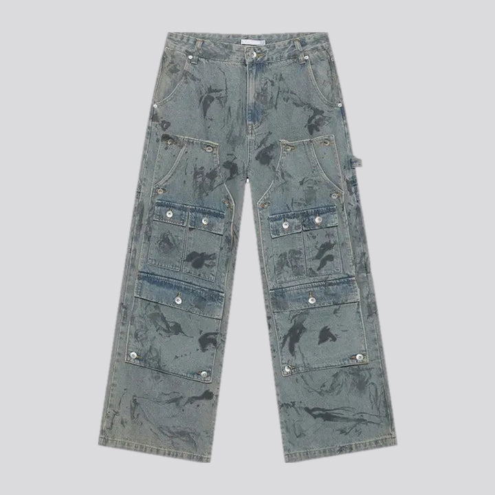 Mid-rise slouchy vintage men's jeans