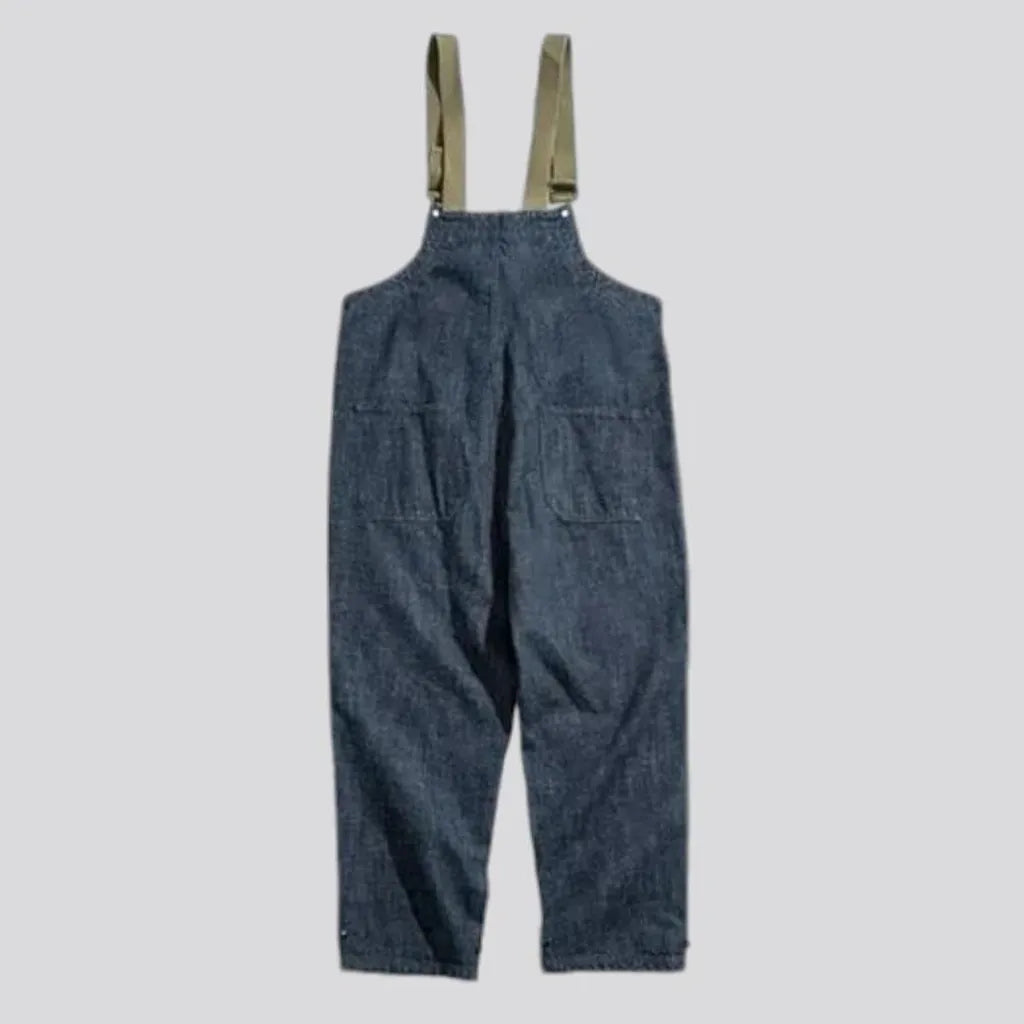 Casual baggy denim dungaree for men