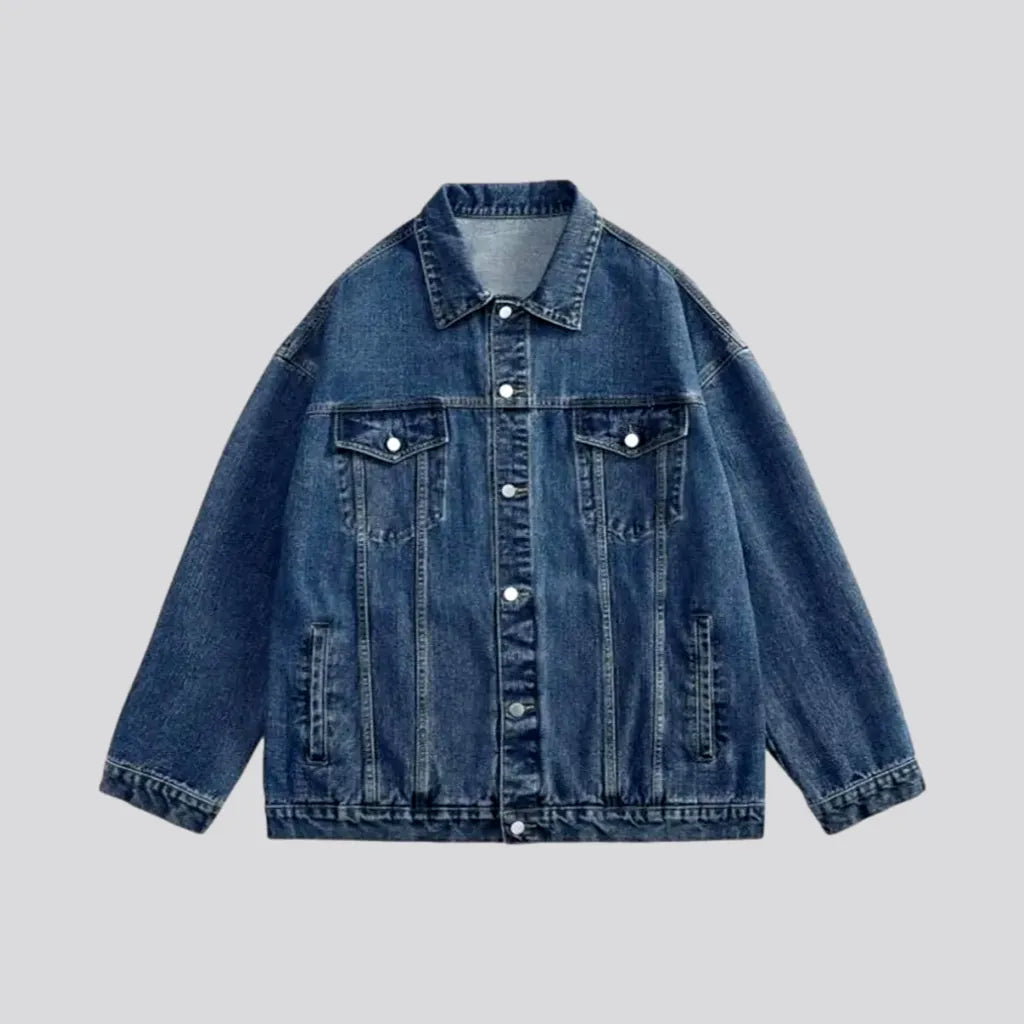 90s Inspired Street Wear Men's Denim Jacket | Jeans4you.shop