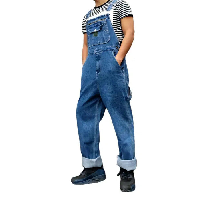 90s Men's Jeans Overall - Light Blue