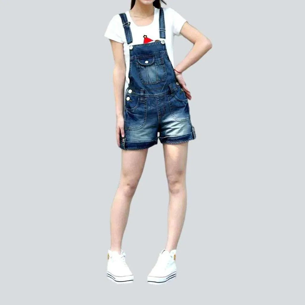 90s style jeans overall shorts for ladies | Jeans4you.shop