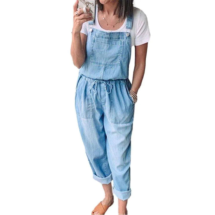 90s Women's Jean Overall - Light Blue