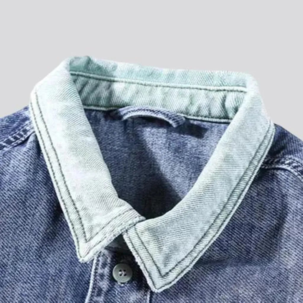 Retro extra-large men's denim jacket