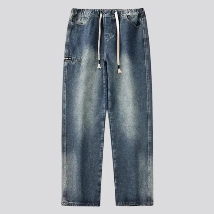 Retro style men's jean joggers