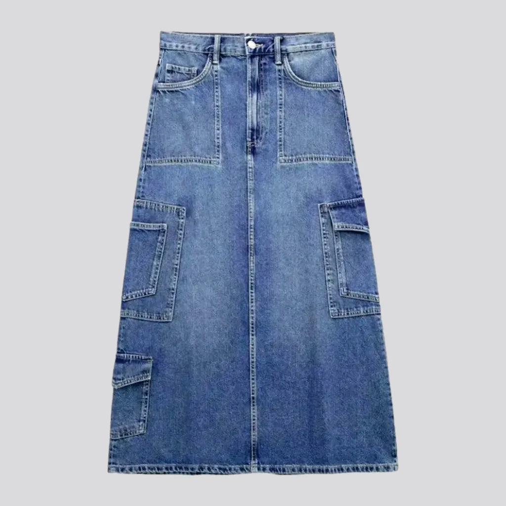 Stylish High-waist Denim Skirt | Jeans4you.shop