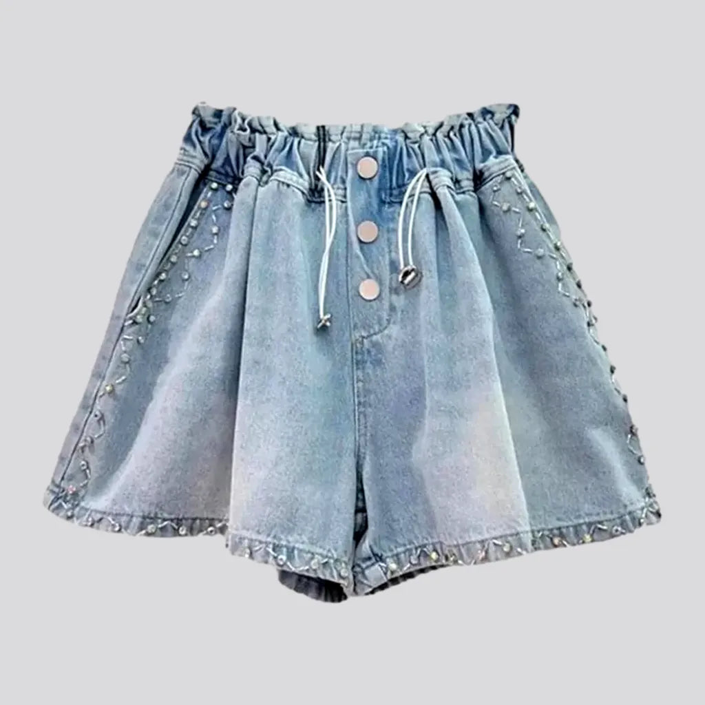 Baggy high-waist women's jean shorts | Jeans4you.shop
