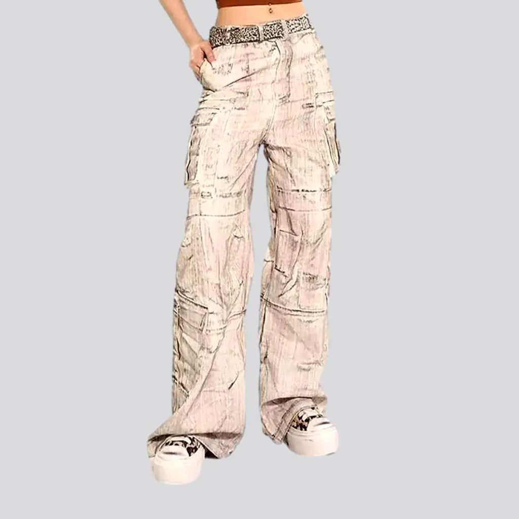 Color mid-waist denim pants
 for ladies | Jeans4you.shop
