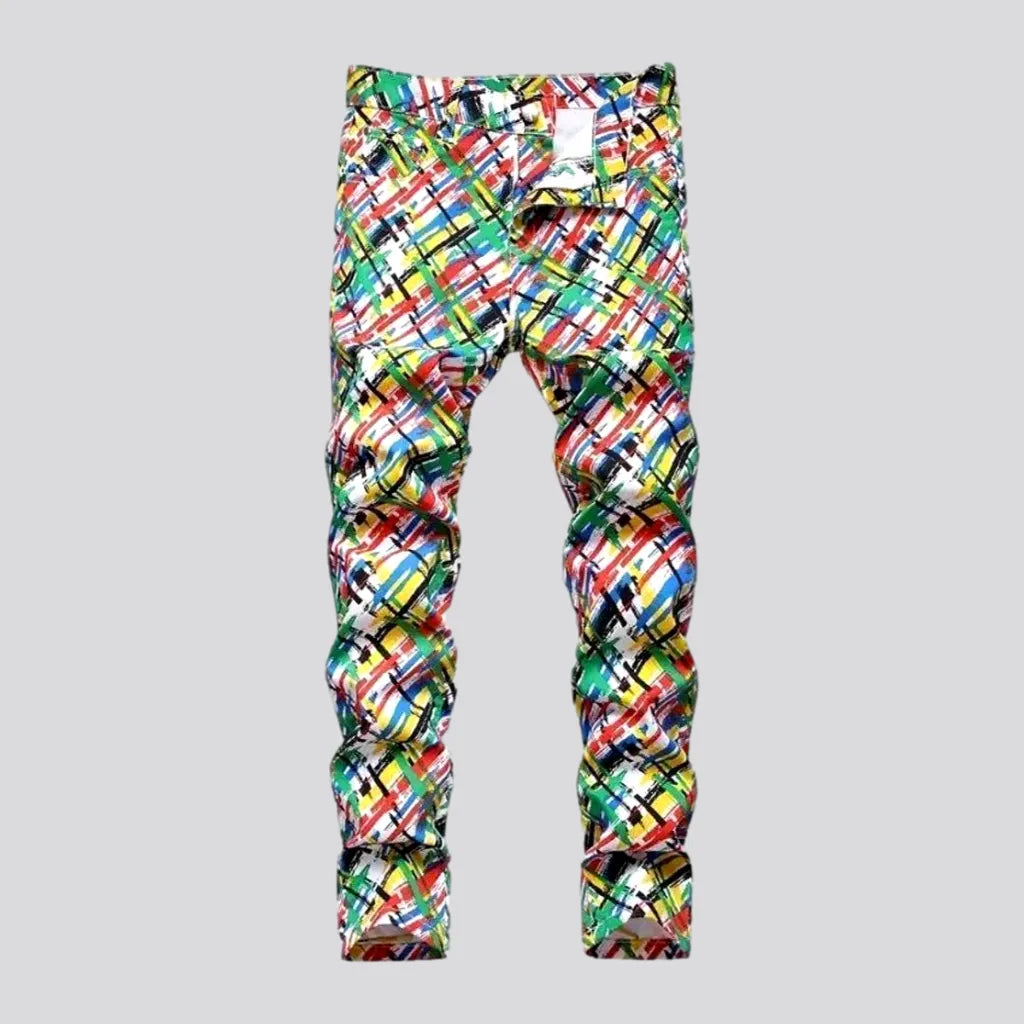 Color-print men's street jeans | Jeans4you.shop