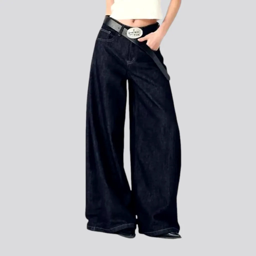 Dark-wash baggy jeans
 for ladies | Jeans4you.shop