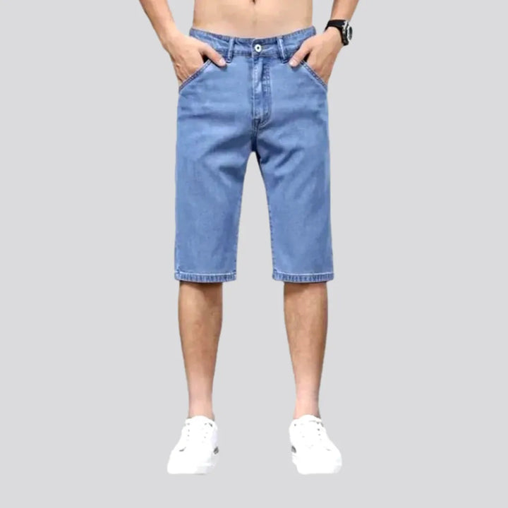 Knee-length mid-waist denim shorts
 for men | Jeans4you.shop