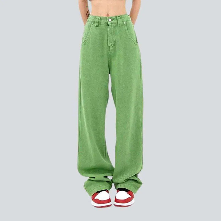 Light green women's denim pants | Jeans4you.shop