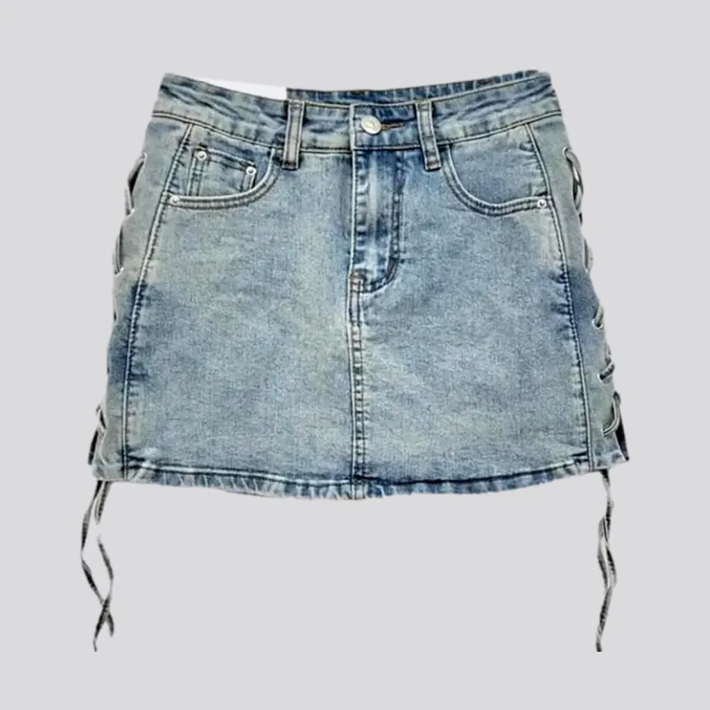 Mini mid-waist women's jeans skirt | Jeans4you.shop