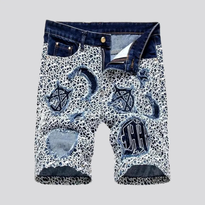 Ornamented men's mid-rise jeans | Jeans4you.shop
