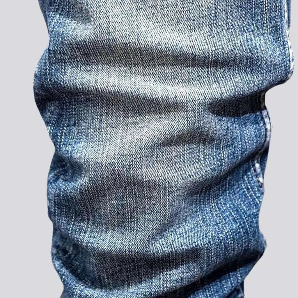 Slightly torn vintage jeans