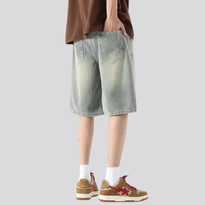 Baggy fashion men's jean shorts